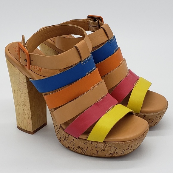 Kork-Ease Shoes - Kork-Ease Heels Shoes Sz 6 Leather Multicolor